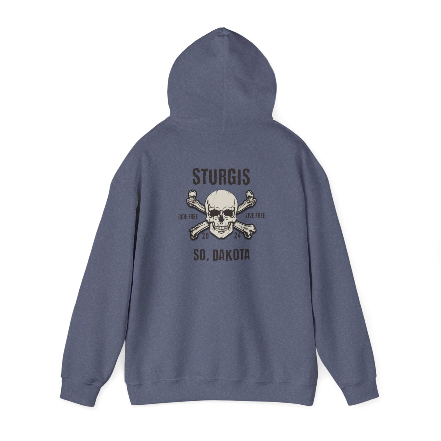 Sturgis 2024 Image front and back - Unisex Heavy Blend™ Hooded Sweatshirt