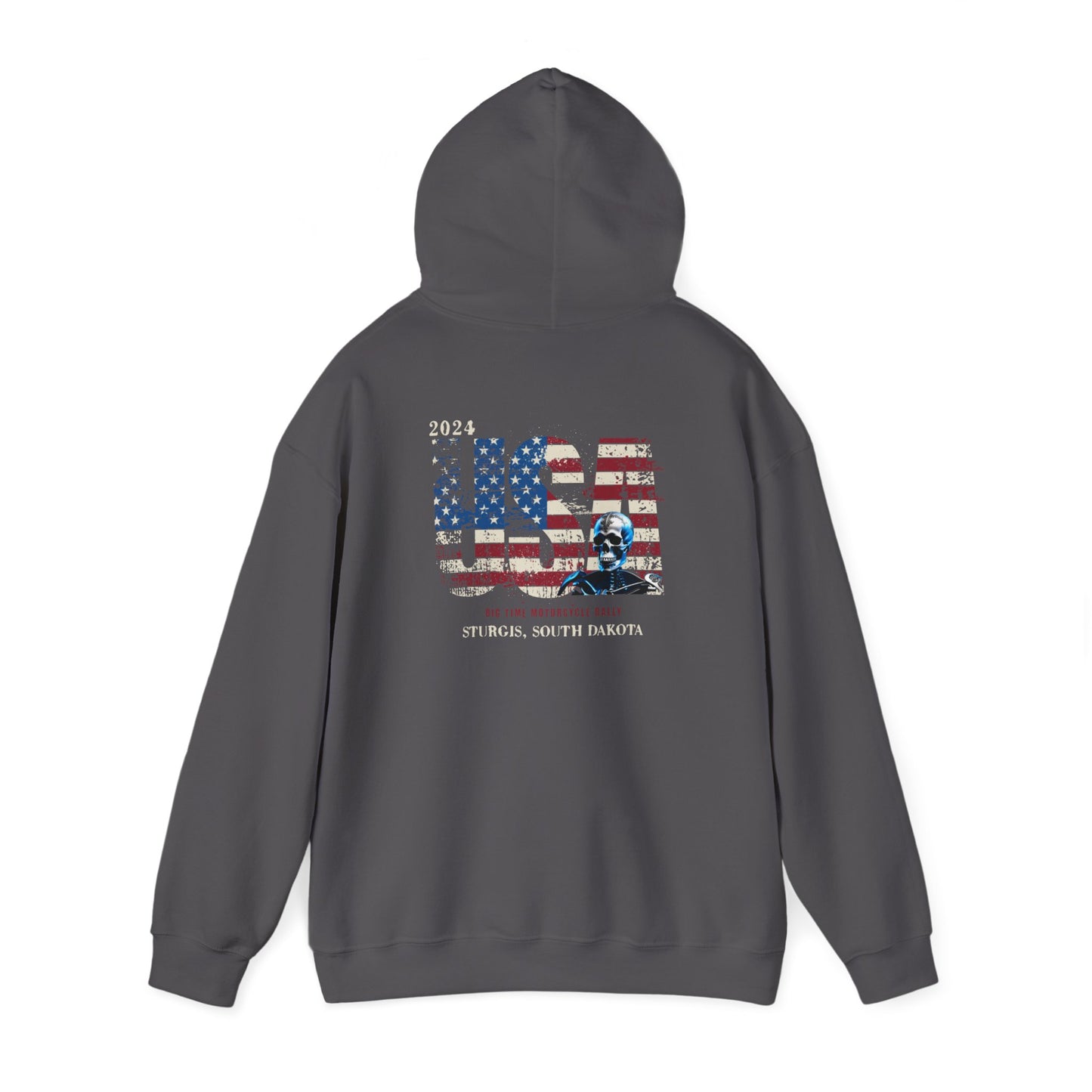 Sturgis 2024 Image front and back - Unisex Heavy Blend™ Hooded Sweatshirt