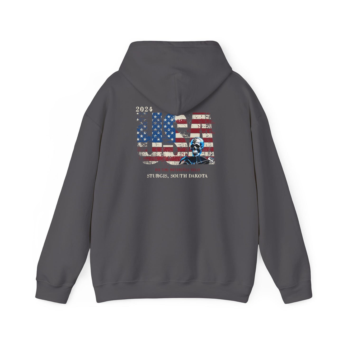 Sturgis 2024 Image front and back - Unisex Heavy Blend™ Hooded Sweatshirt