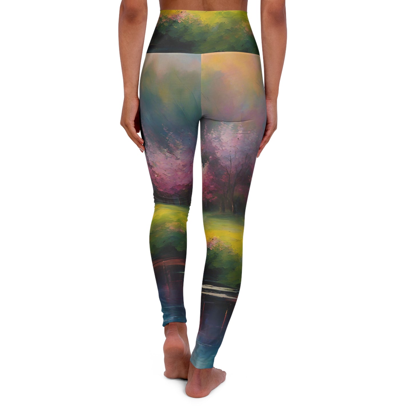 High Waisted Yoga Leggings (AOP)