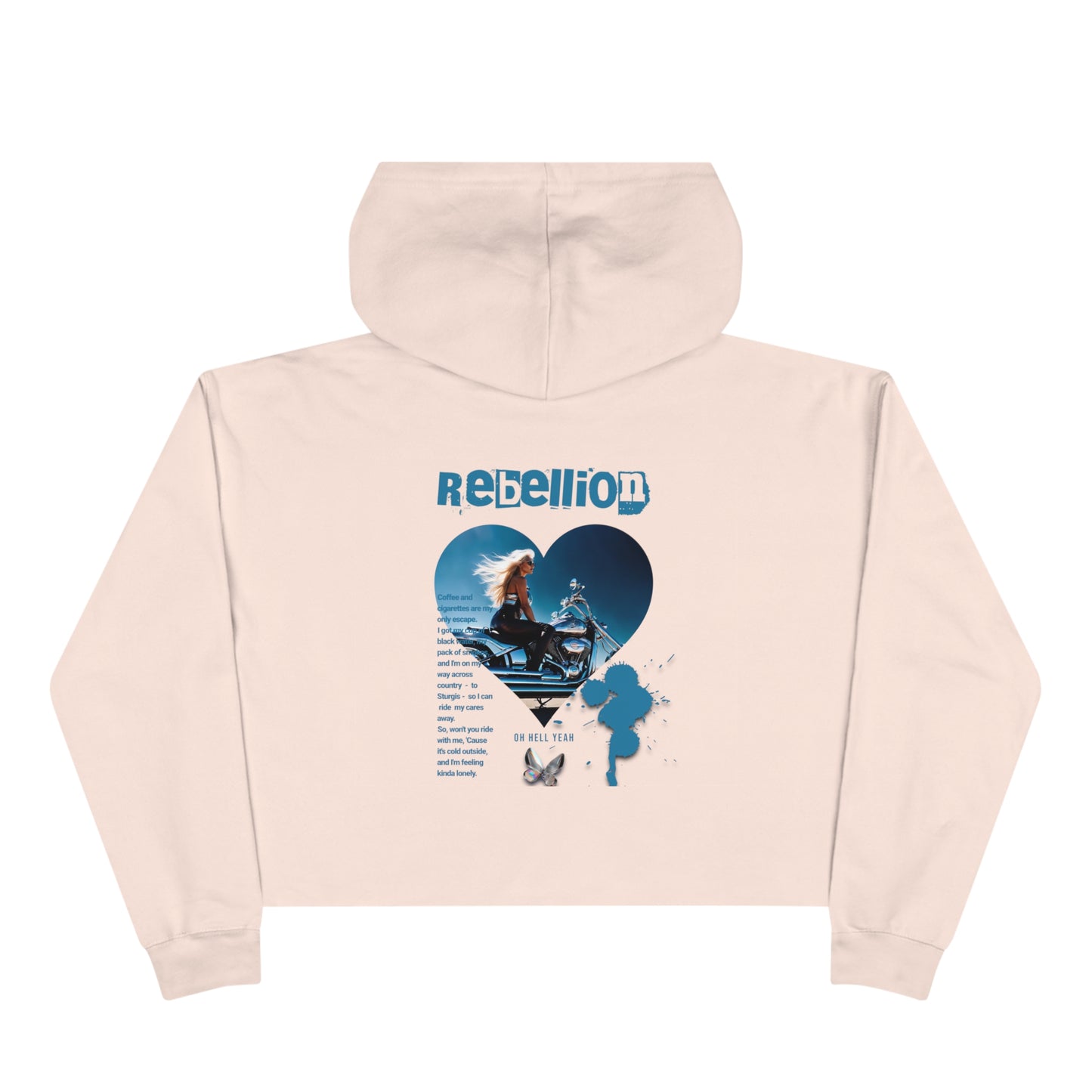 Image front and back - Crop Hoodie