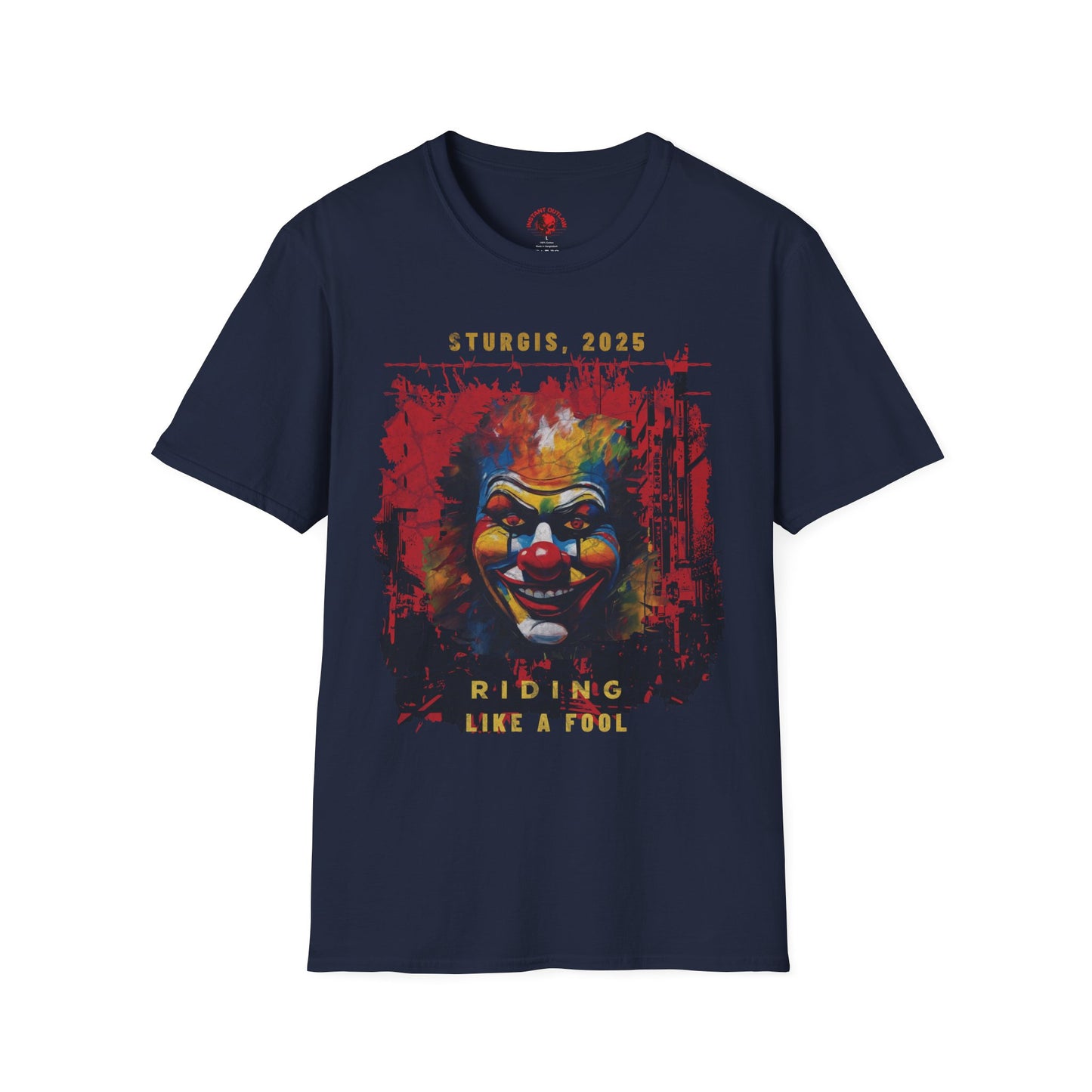 Clown Fool Graphic T-Shirt - Unisex Softstyle Tee
