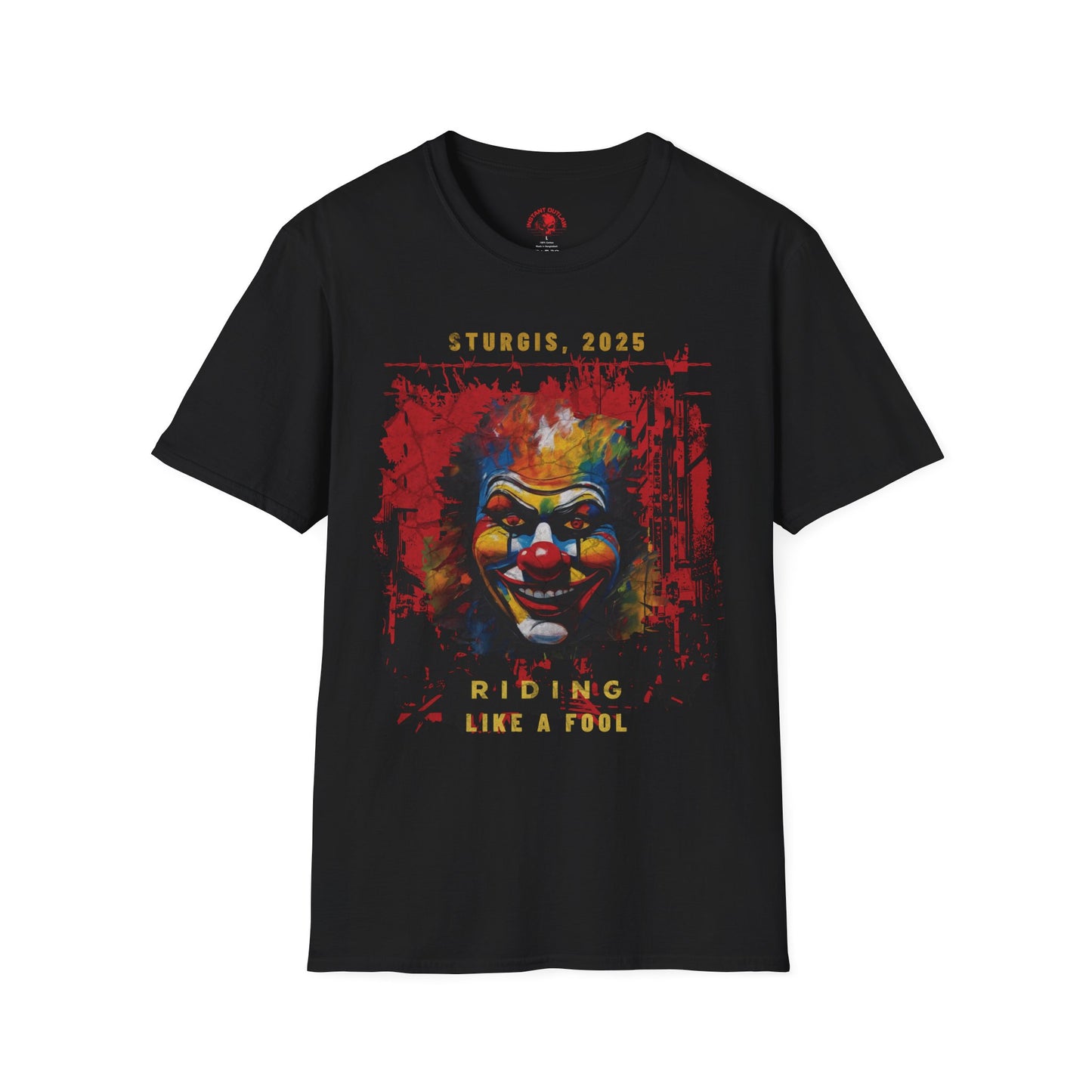 Clown Fool Graphic T-Shirt - Unisex Softstyle Tee