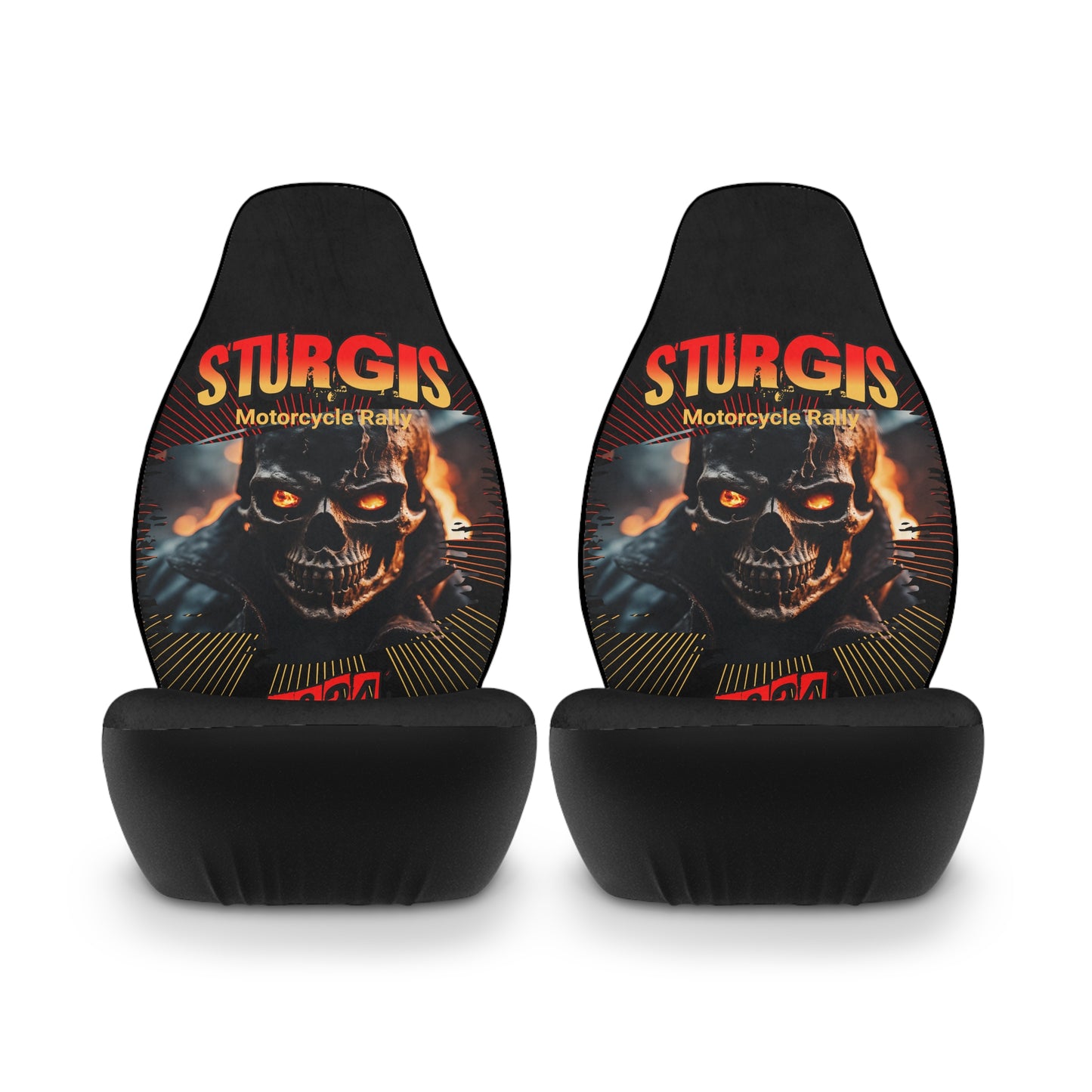 Polyester Car Seat Covers Skull