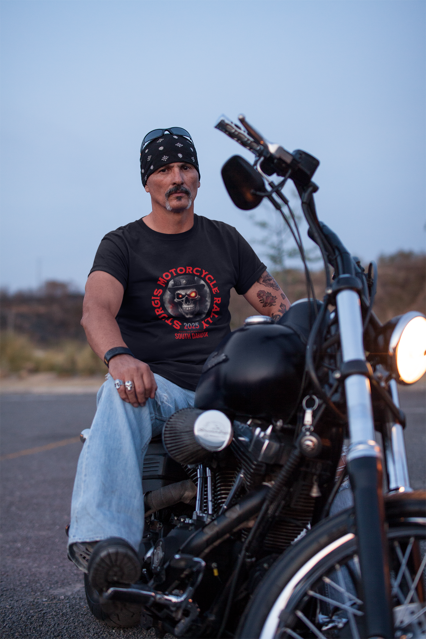 Unisex Sturgis Skull Softstyle T-Shirt