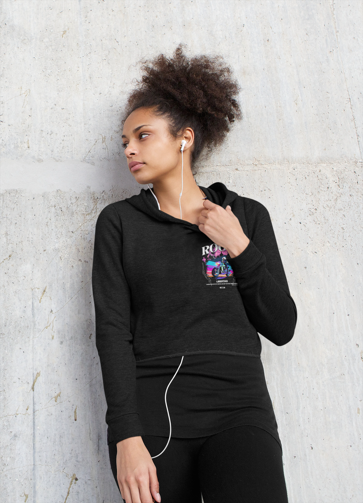 Image front and back - Crop Hoodie