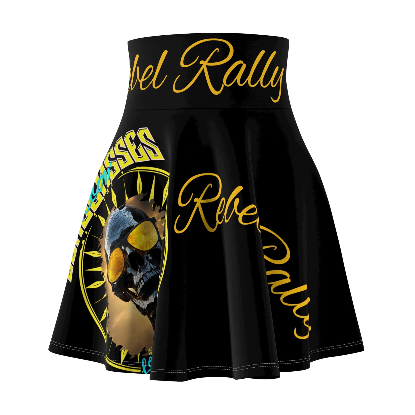 Women's Skater Skirt Rogue Black (AOP)