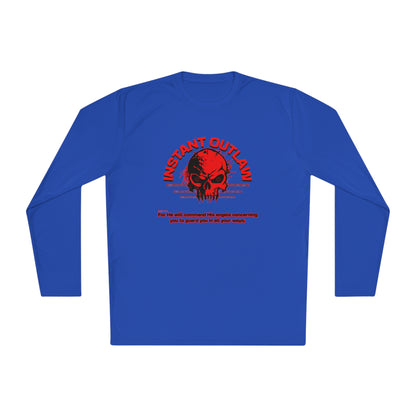 "He will command His angels..." Unisex Lightweight Long Sleeve Tee