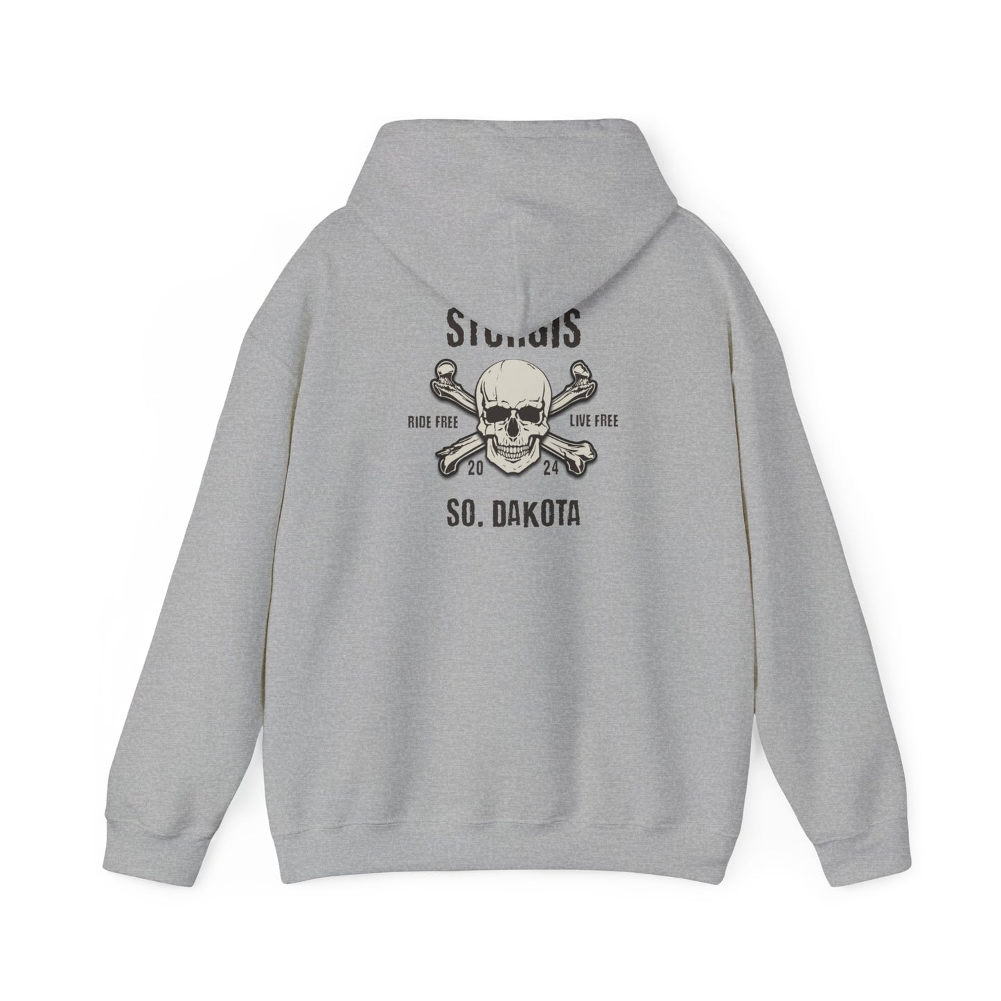 Sturgis 2024 Image front and back - Unisex Heavy Blend™ Hooded Sweatshirt