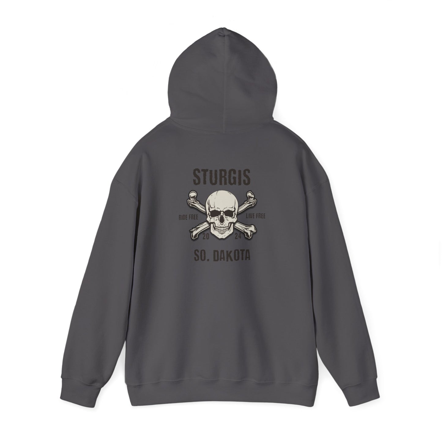 Sturgis 2024 Image front and back - Unisex Heavy Blend™ Hooded Sweatshirt