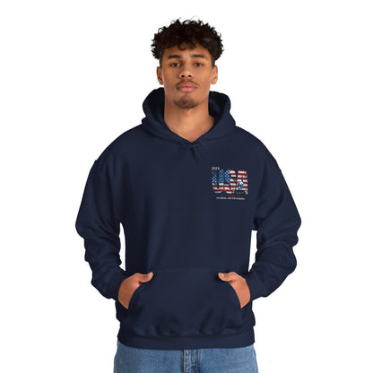 Sturgis 2024 Image front and back - Unisex Heavy Blend™ Hooded Sweatshirt
