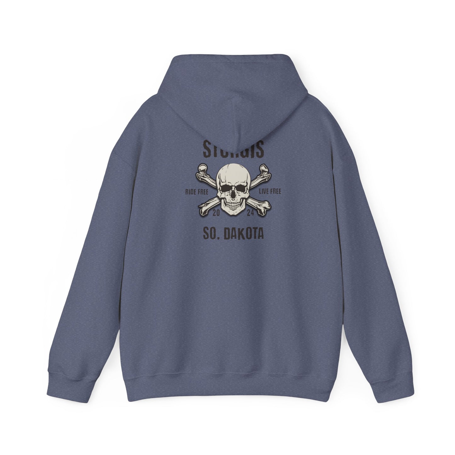 Sturgis 2024 Image front and back - Unisex Heavy Blend™ Hooded Sweatshirt