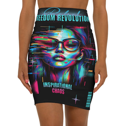 Women's Mid-Waist Pencil Skirt (AOP)