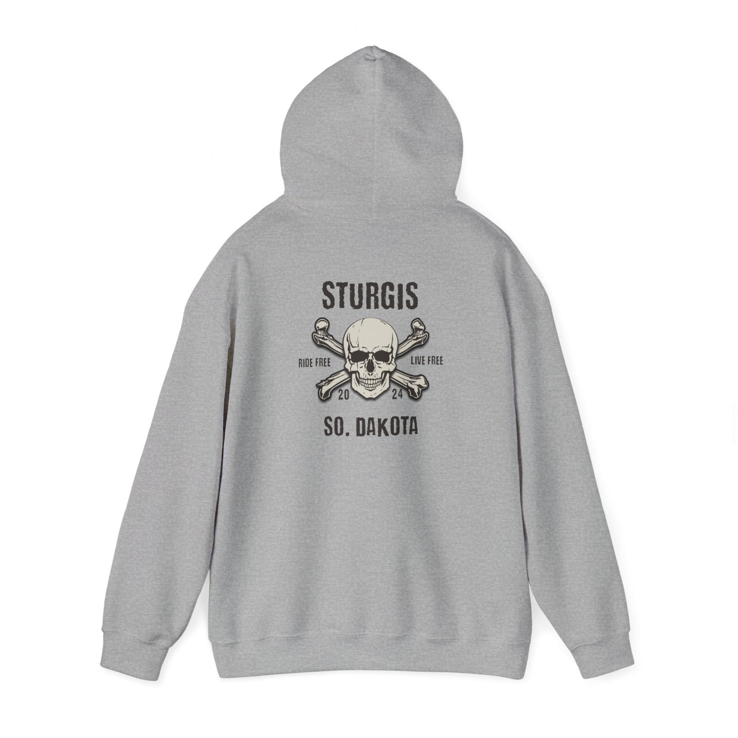 Sturgis 2024 Image front and back - Unisex Heavy Blend™ Hooded Sweatshirt