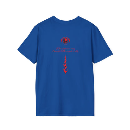 Skull and Crossbones Graphic Front and Back T-Shirt - Unisex Softstyle Tee