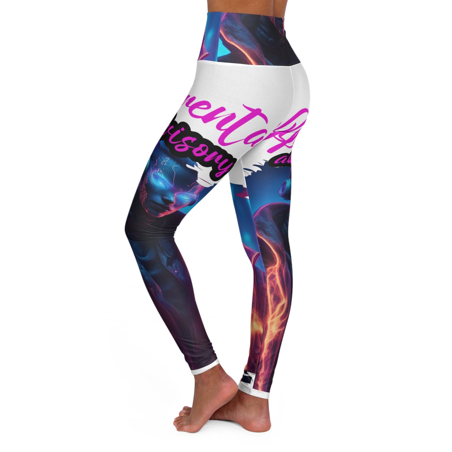 High Waisted Yoga Leggings  (AOP)
