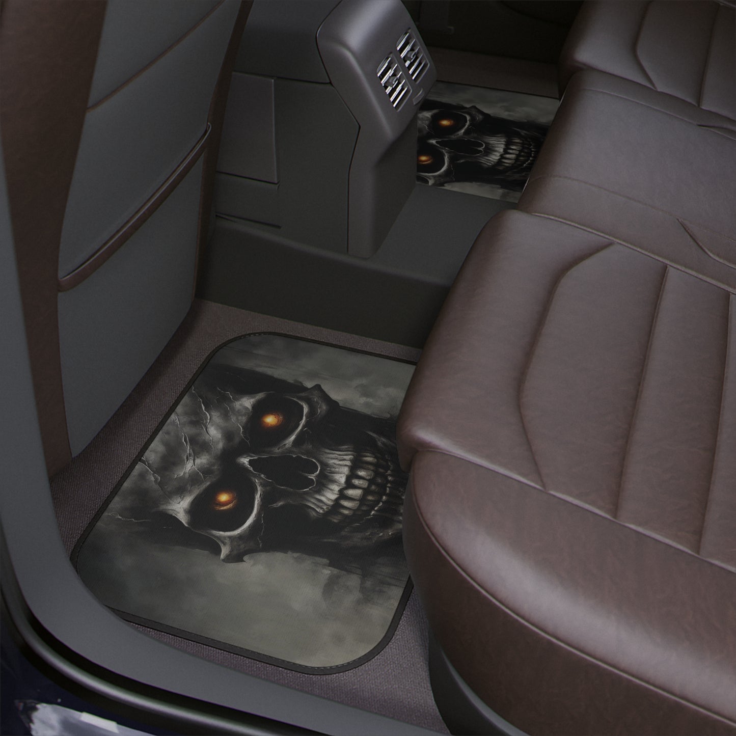 Car Floor Mats Skull, 1pc