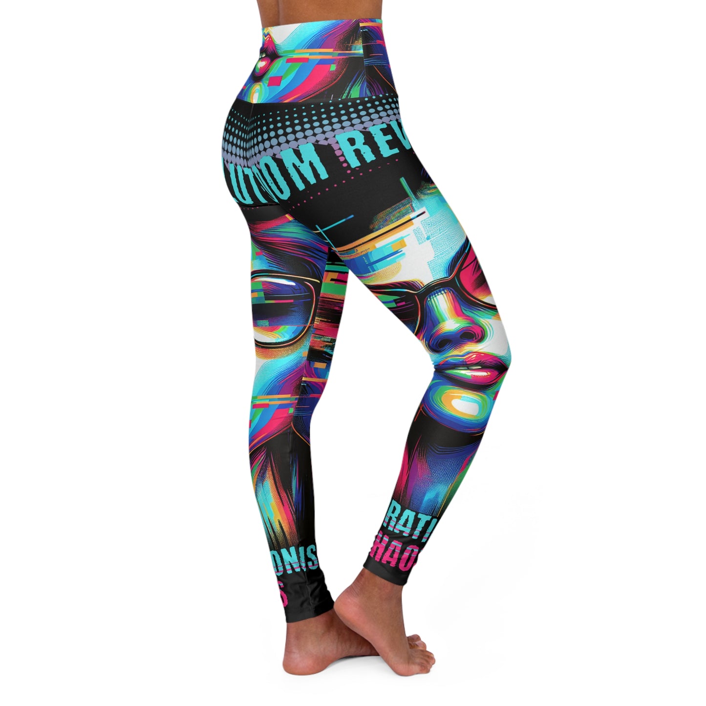 High Waisted Yoga Leggings (AOP)