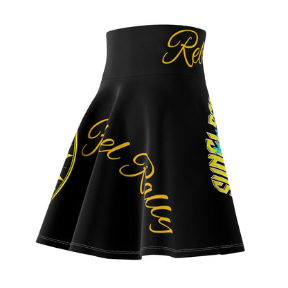Women's Skater Skirt Rogue Black (AOP)