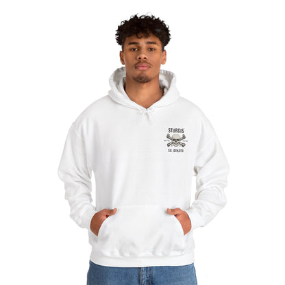 Sturgis 2024 Image front and back - Unisex Heavy Blend™ Hooded Sweatshirt