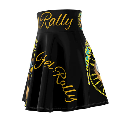 Women's Skater Skirt Rogue Black (AOP)