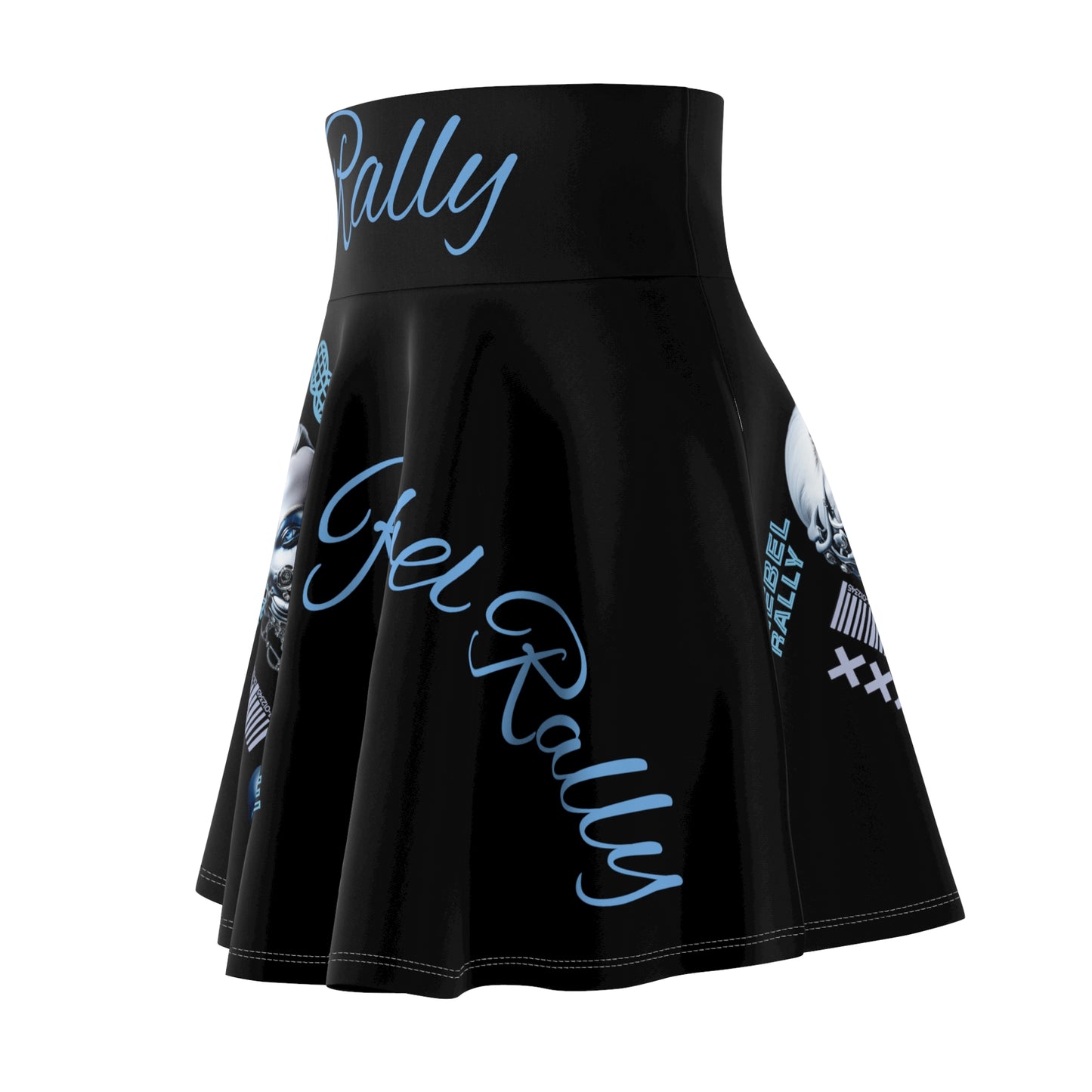 Women's Skater Skirt Rogue Black (AOP)