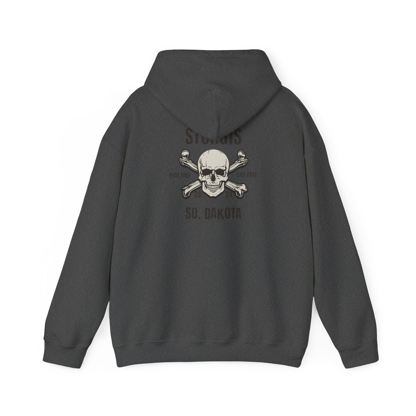 Sturgis 2024 Image front and back - Unisex Heavy Blend™ Hooded Sweatshirt