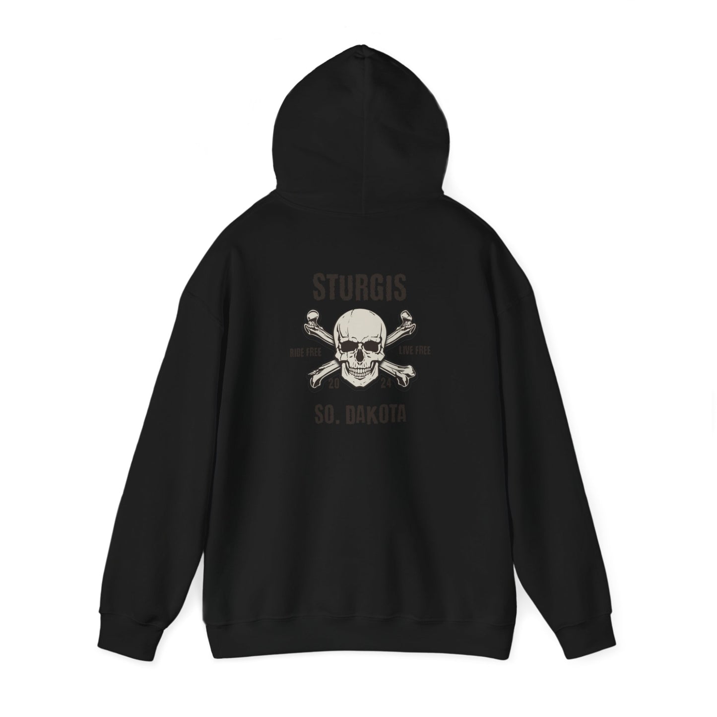 Sturgis 2024 Image front and back - Unisex Heavy Blend™ Hooded Sweatshirt