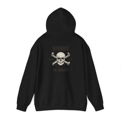 Sturgis 2024 Image front and back - Unisex Heavy Blend™ Hooded Sweatshirt