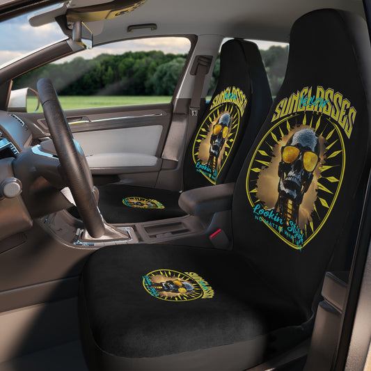 Polyester Car Seat Covers Skull