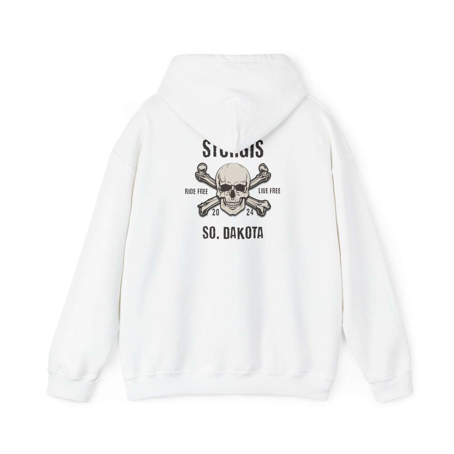 Sturgis 2024 Image front and back - Unisex Heavy Blend™ Hooded Sweatshirt