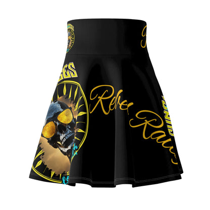Women's Skater Skirt Rogue Black (AOP)