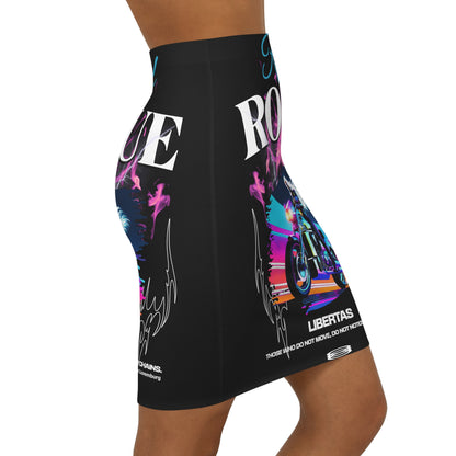 Women's Mid-Waist Pencil Skirt (AOP)