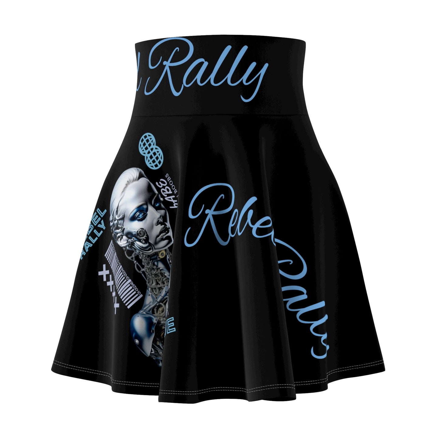 Women's Skater Skirt Rogue Black (AOP)