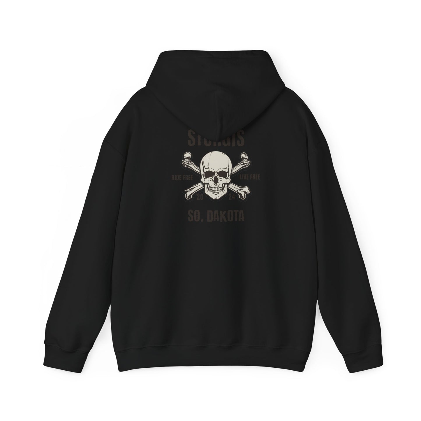 Sturgis 2024 Image front and back - Unisex Heavy Blend™ Hooded Sweatshirt