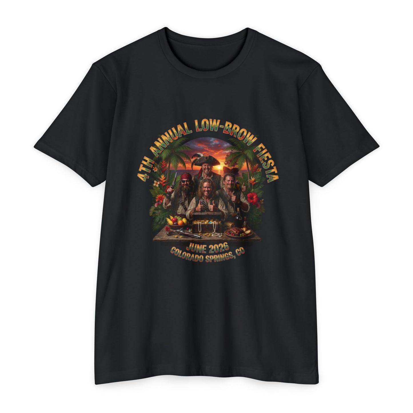 2026 Low-Brow Fiesta Unisex CVC Jersey T-Shirt