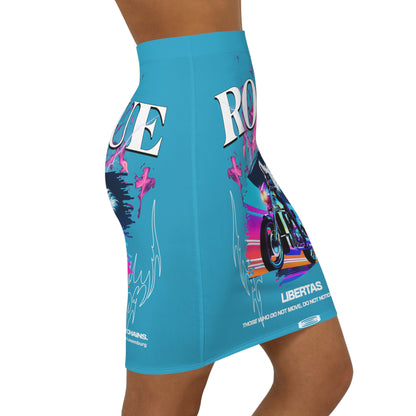 Women's Mid-Waist Pencil Skirt (AOP)