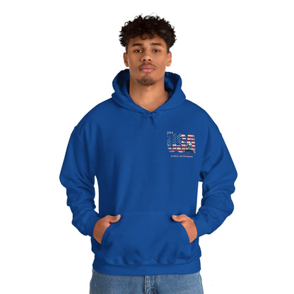 Sturgis 2024 Image front and back - Unisex Heavy Blend™ Hooded Sweatshirt
