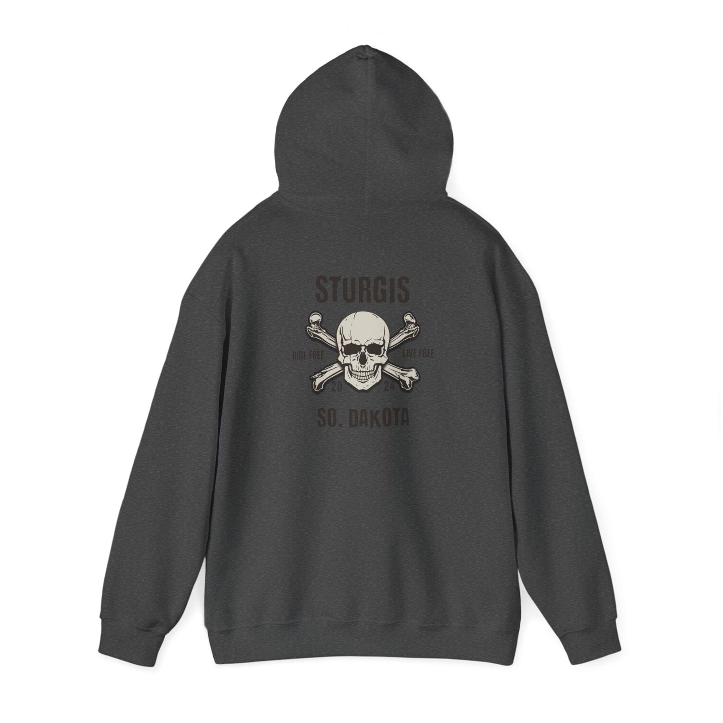 Sturgis 2024 Image front and back - Unisex Heavy Blend™ Hooded Sweatshirt