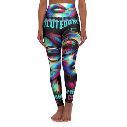 High Waisted Yoga Leggings (AOP)