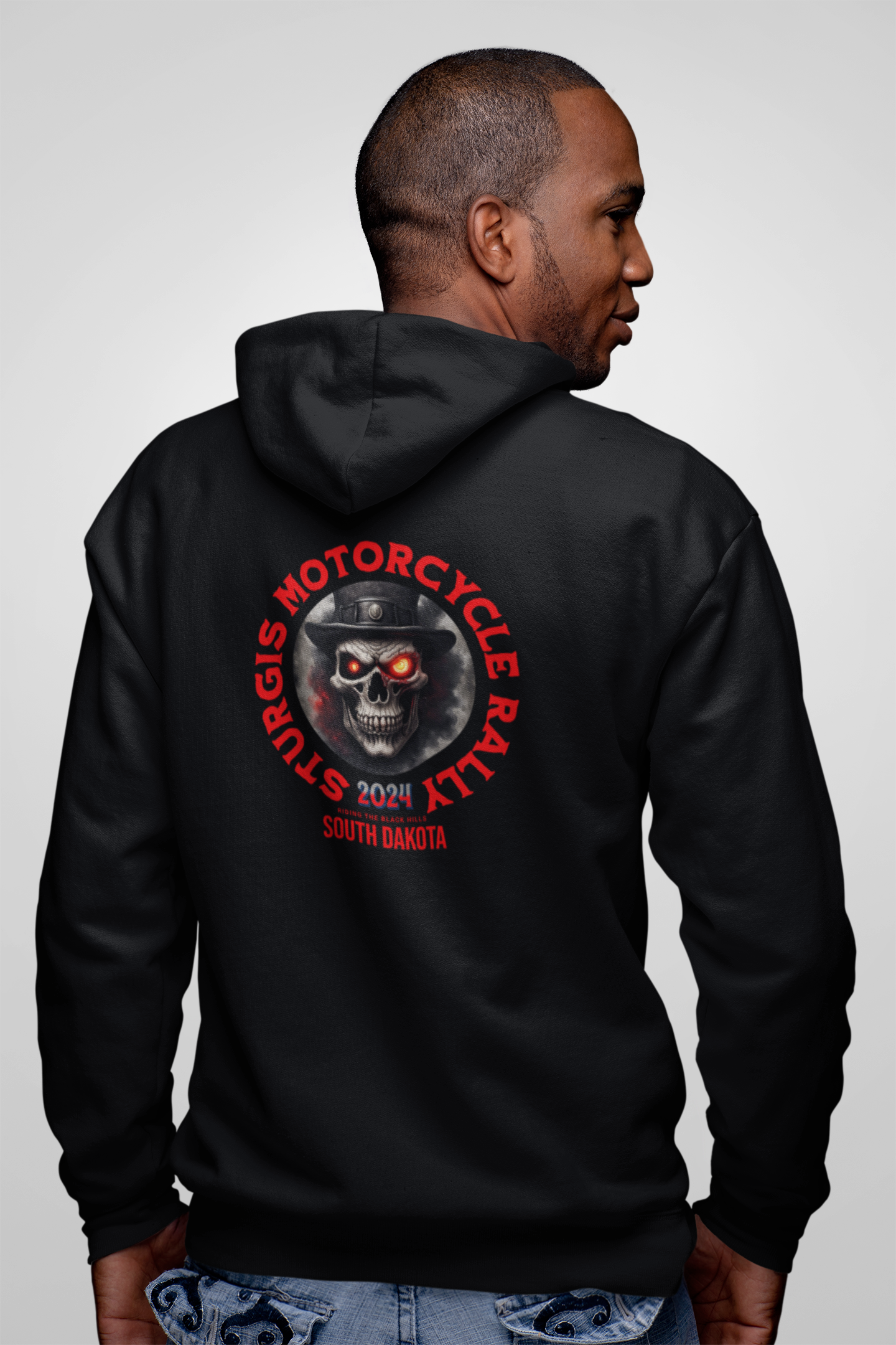 Sturgis 2024 Image front and back - Unisex Heavy Blend™ Full Zip Hooded Sweatshirt